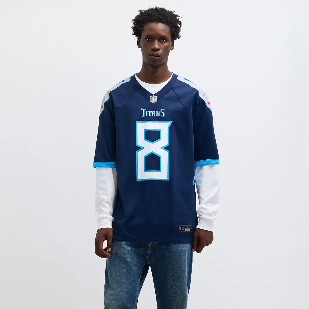 Zennovawear Will Levis Tennessee Titans Game Jersey - Navy