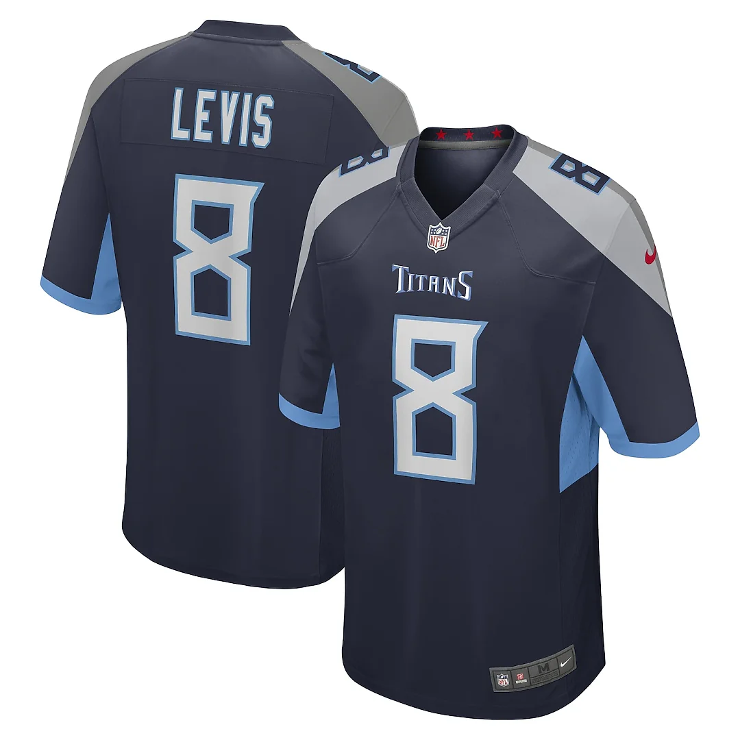 Zennovawear Will Levis Tennessee Titans Game Jersey - Navy