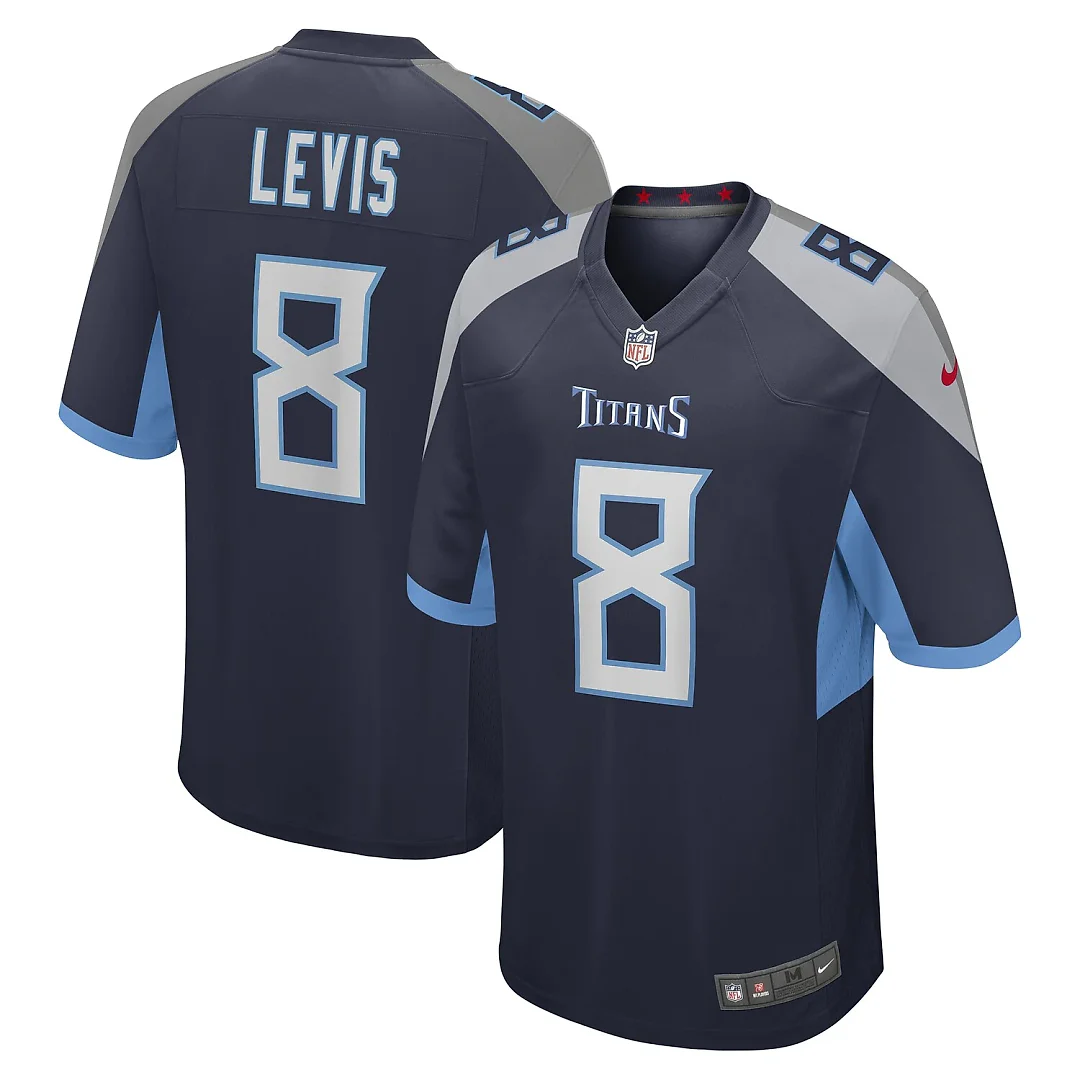 Zennovawear Will Levis Tennessee Titans Game Jersey - Navy