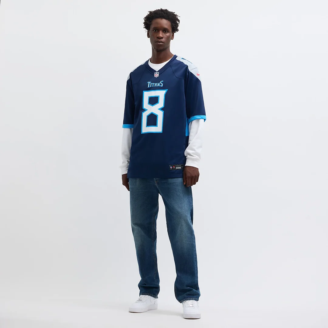 Zennovawear Will Levis Tennessee Titans Game Jersey - Navy