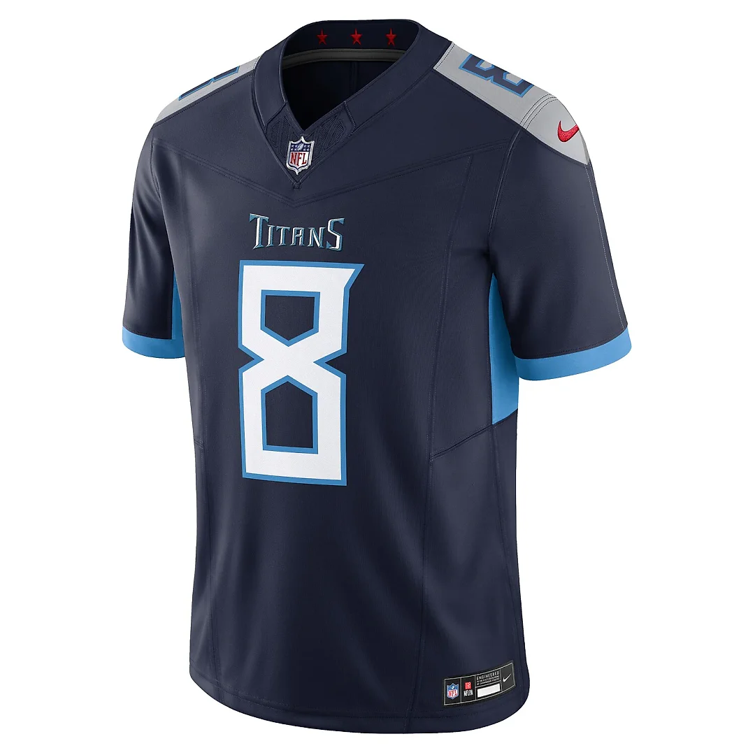 Zennovawear Will Levis Tennessee Titans Vapor FUSE. Limited Jersey - Navy