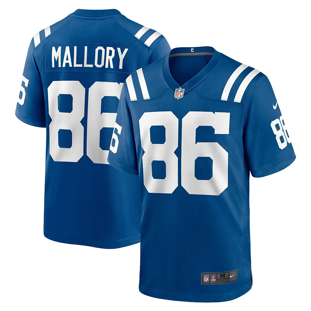 Zennovawear Will Mallory Indianapolis Colts Team Game Jersey - Royal