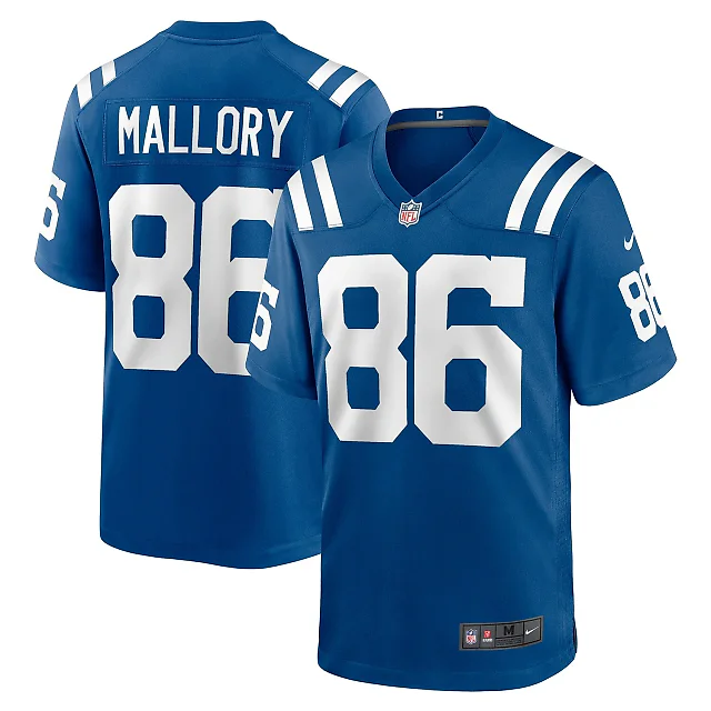 Zennovawear Will Mallory Indianapolis Colts Team Game Jersey - Royal