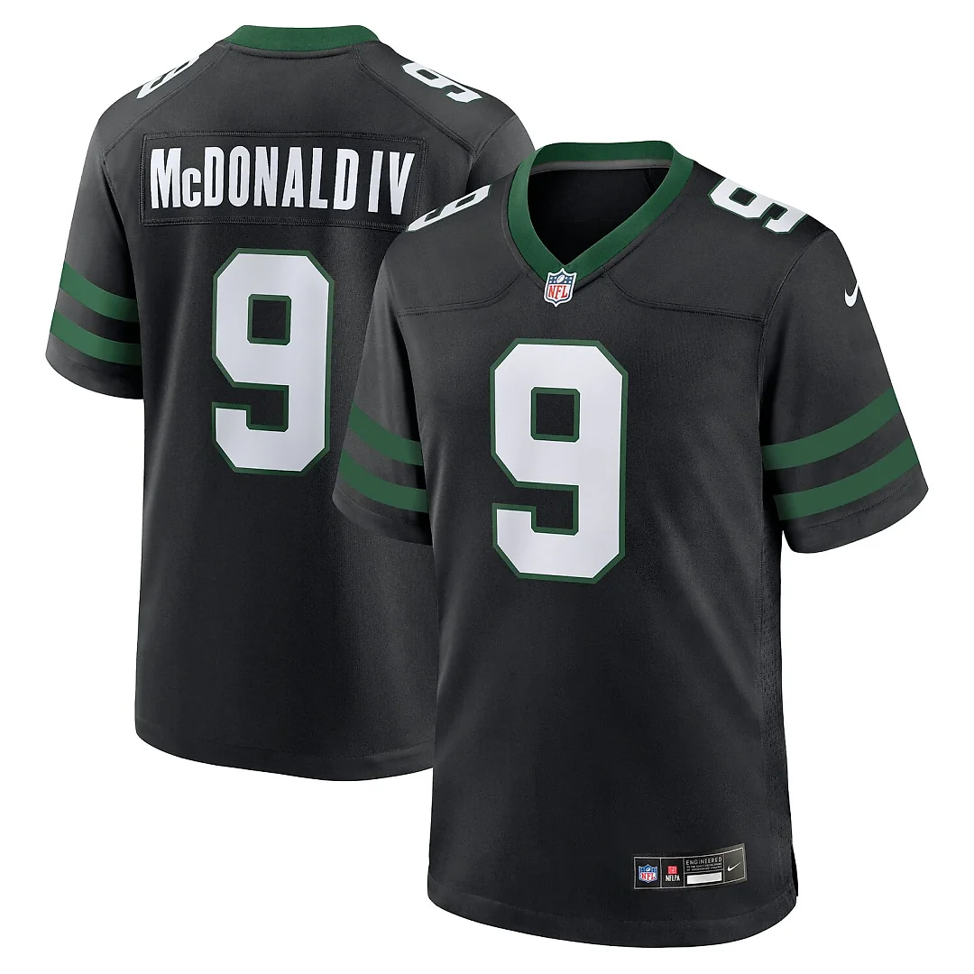 Zennovawear Will McDonald IV New York Jets Alternate Game Jersey - Legacy Black