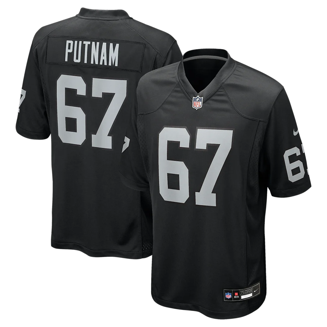 Zennovawear Will Putnam Las Vegas Raiders Team Game Jersey - Black