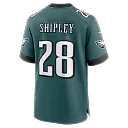 Zennovawear Will Shipley Philadelphia Eagles Team Game Jersey - Midnight Green