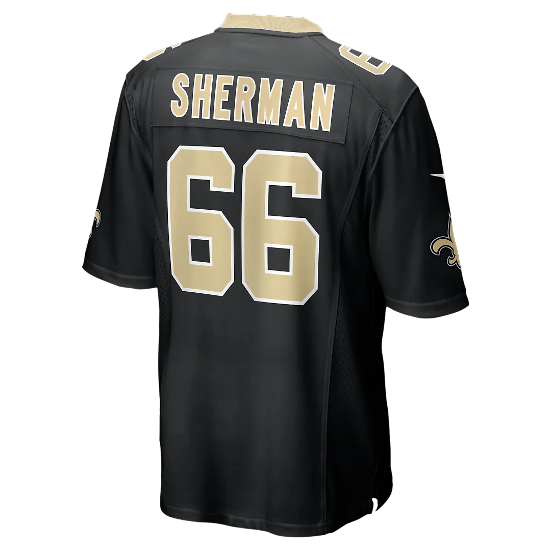 Zennovawear William Sherman New Orleans Saints Team Game Jersey - Black