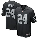 Zennovawear Willie Brown Las Vegas Raiders Game Retired Player Jersey - Black