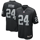 Zennovawear Willie Brown Las Vegas Raiders Game Retired Player Jersey - Black