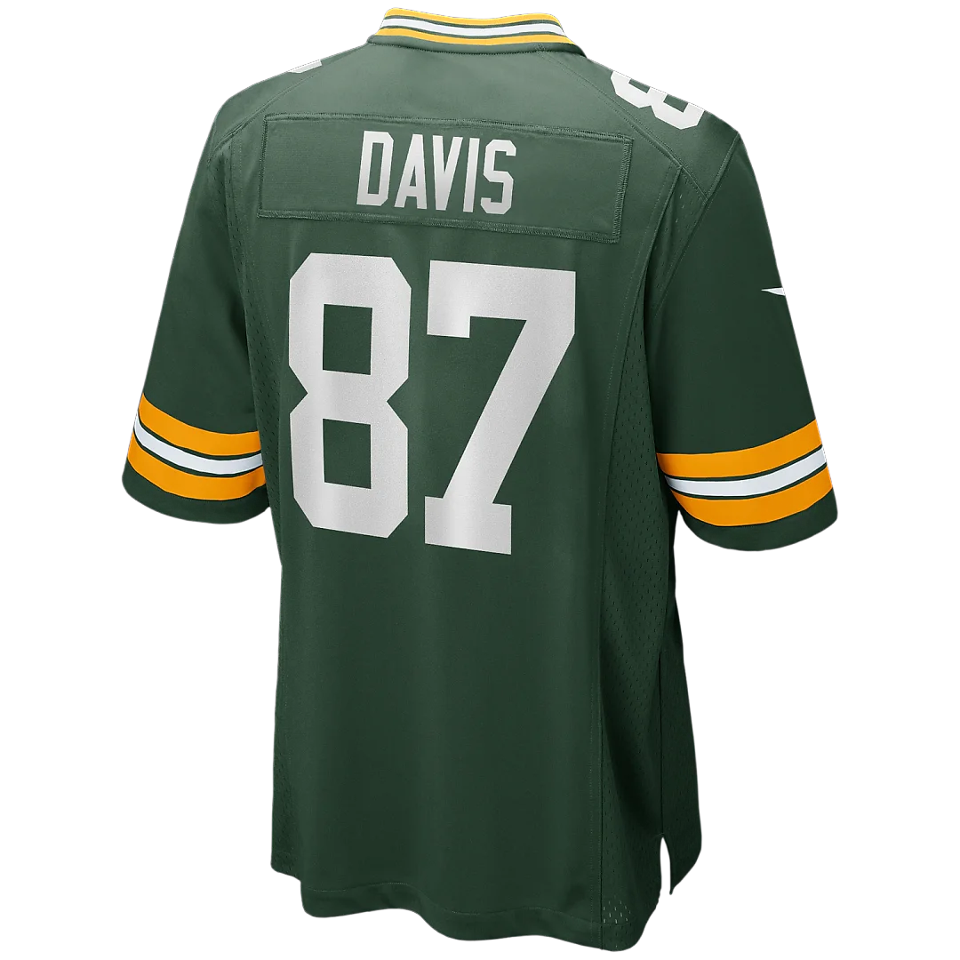 Zennovawear Willie Davis Green Bay Packers Game Retired Player Jersey - Green