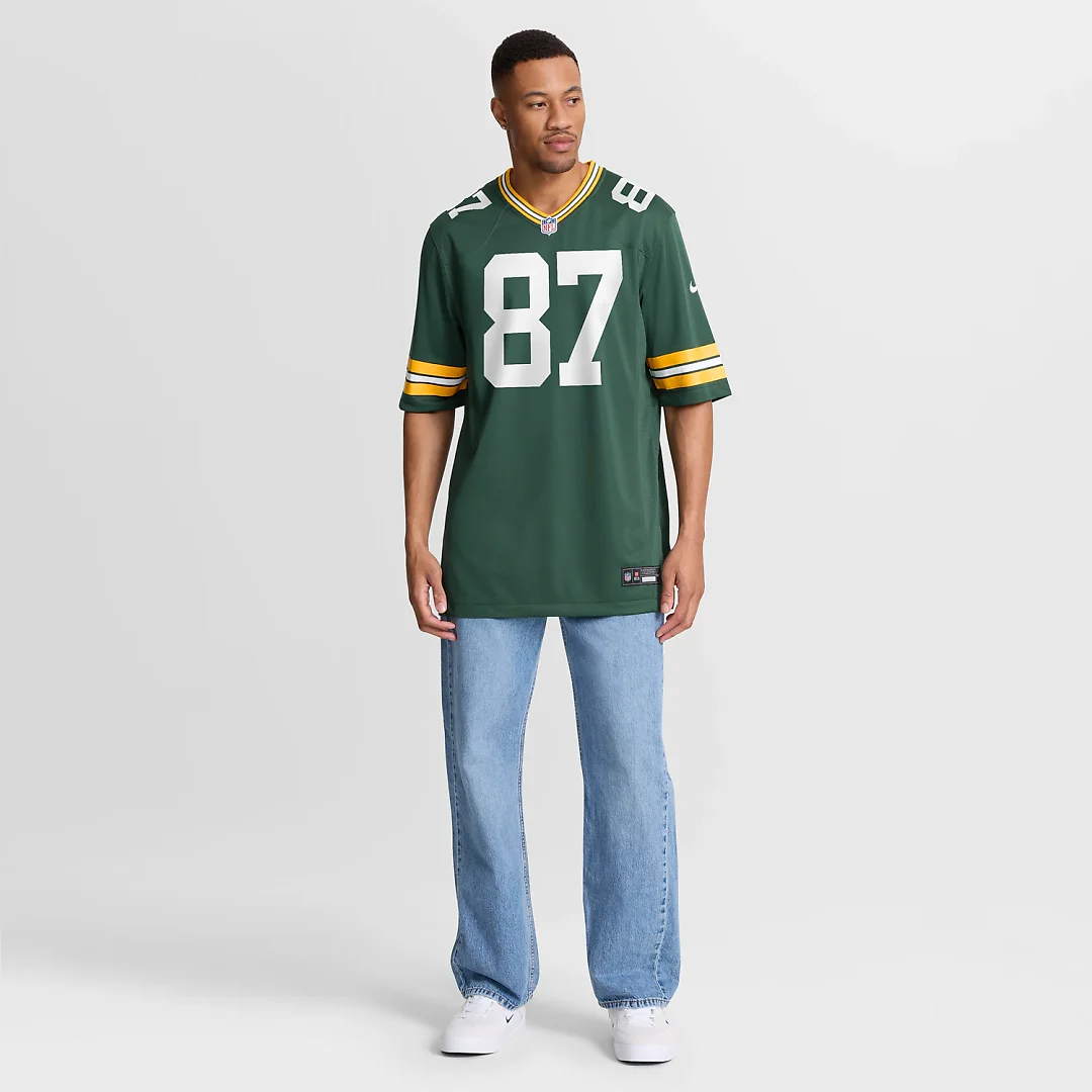 Zennovawear Willie Davis Green Bay Packers Game Retired Player Jersey - Green