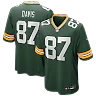 Zennovawear Willie Davis Green Bay Packers Game Retired Player Jersey - Green