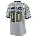 Zennovawear Seattle Seahawks 2025 Rivalries Collection Custom Game Jersey - Wolf Gray