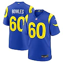 Zennovawear Wyatt Bowles Los Angeles Rams Team Game Jersey - Royal