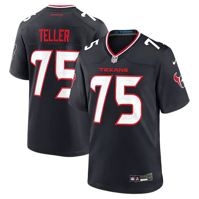 Zennovawear Wyatt Teller Houston Texans Team Game Jersey - Navy
