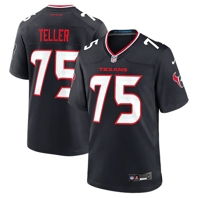 Zennovawear Wyatt Teller Houston Texans Team Game Jersey - Navy