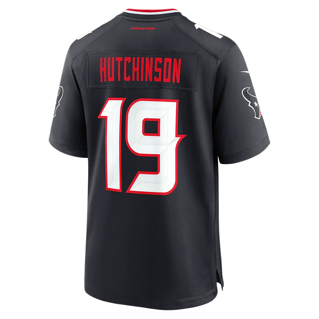 Zennovawear Xavier Hutchinson Houston Texans Team Game Jersey - Navy
