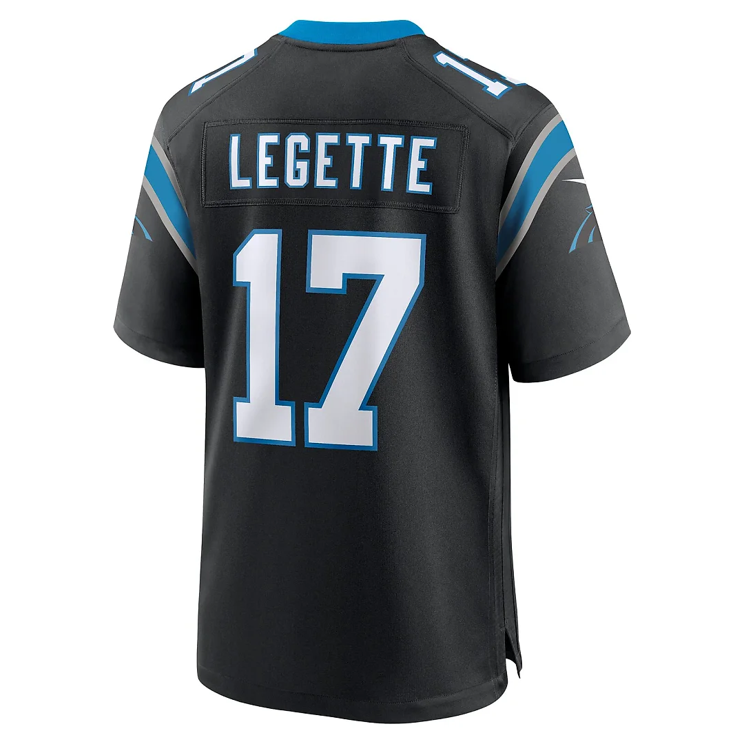 Zennovawear Xavier Legette Carolina Panthers Team Game Player Jersey - Black
