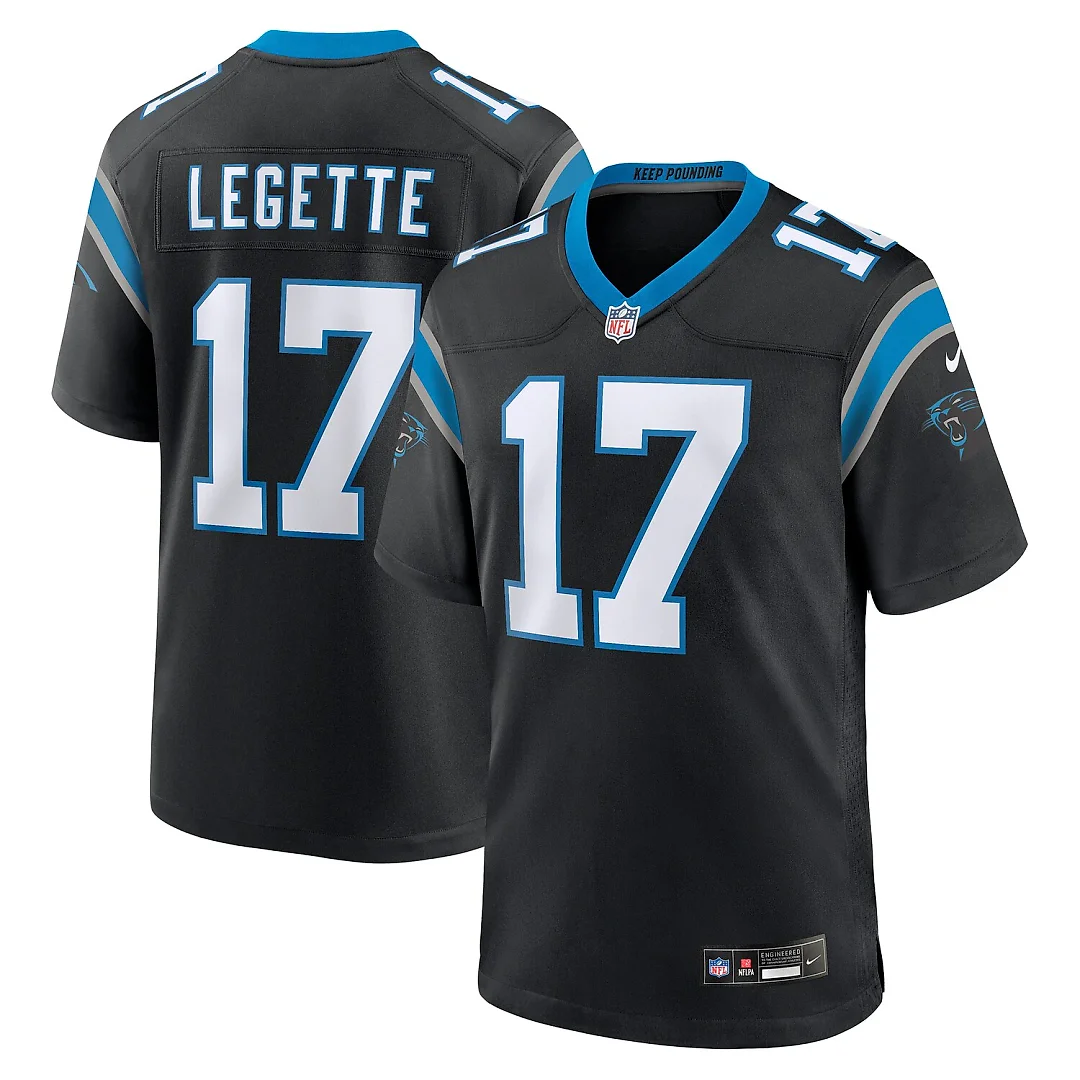 Zennovawear Xavier Legette Carolina Panthers Team Game Player Jersey - Black