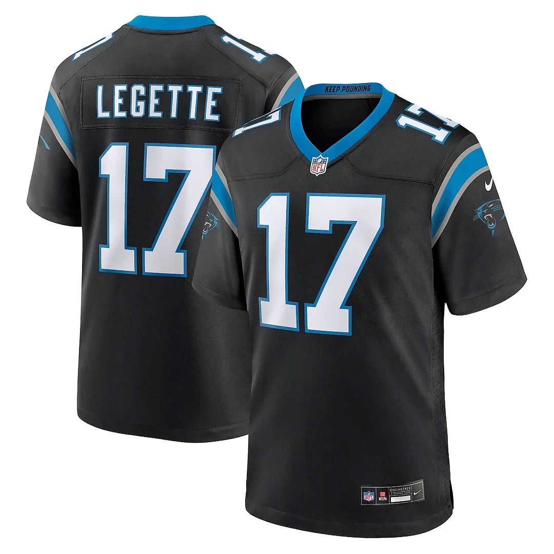 Zennovawear Xavier Legette Carolina Panthers Team Game Player Jersey - Black
