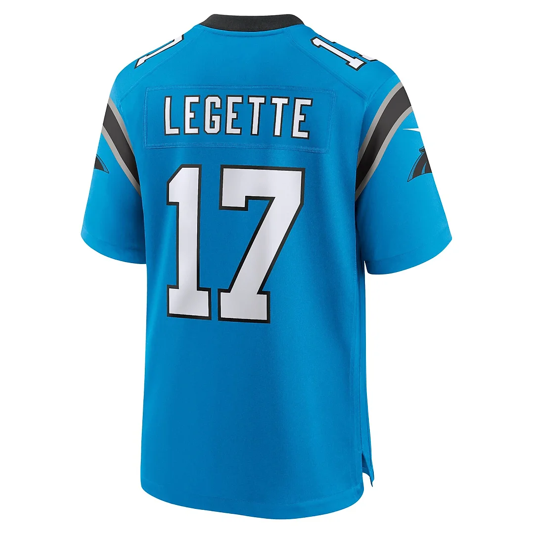 Zennovawear Xavier Legette Carolina Panthers Alternate Game Jersey - Blue