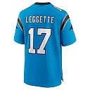 Zennovawear Xavier Legette Carolina Panthers Alternate Game Jersey - Blue