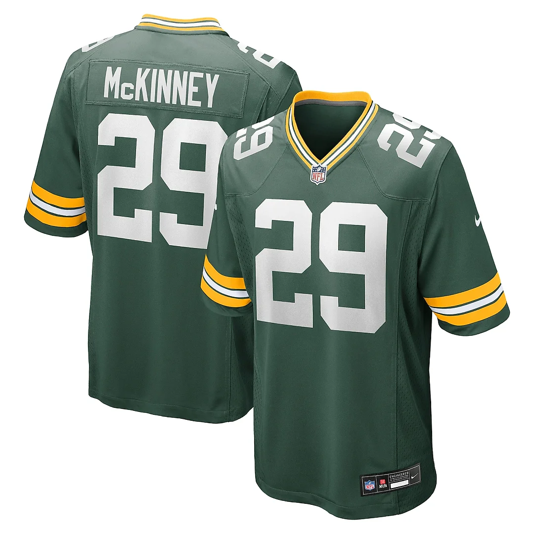Zennovawear Xavier McKinney Green Bay Packers Team Game Jersey - Green