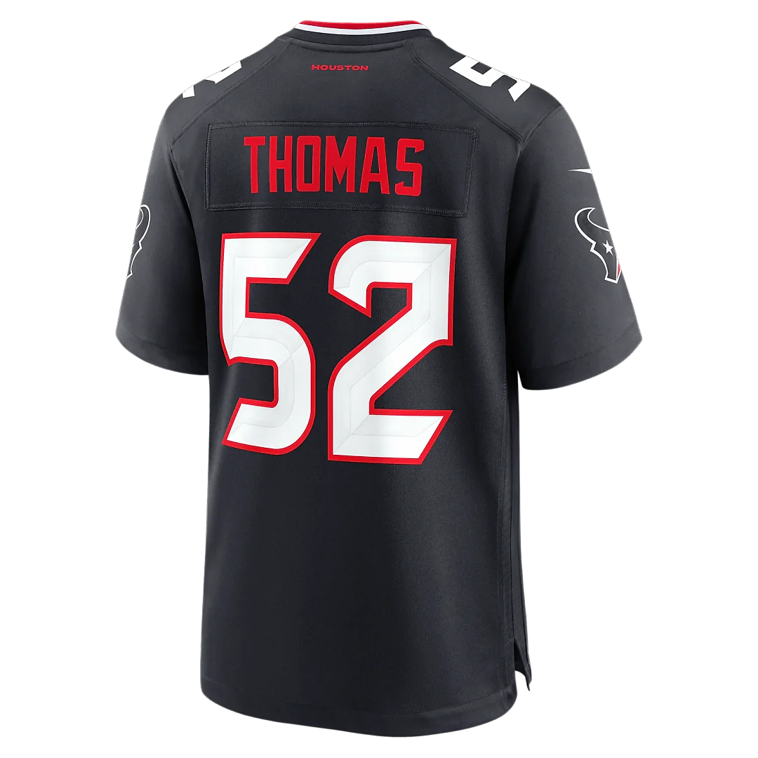 Zennovawear Xavier Thomas Houston Texans Team Game Jersey - Navy