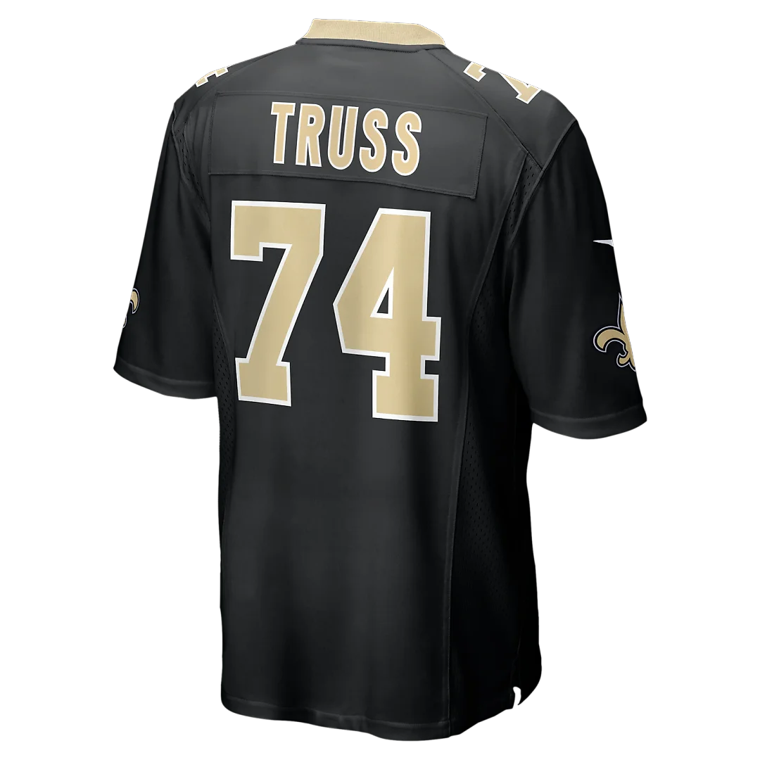 Zennovawear Xavier Truss New Orleans Saints Team Game Jersey - Black