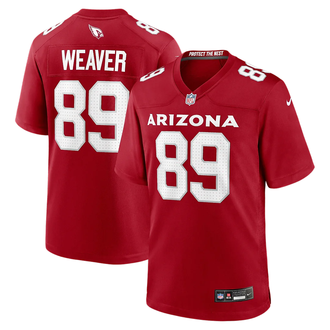 Zennovawear Xavier Weaver Arizona Cardinals Team Game Jersey - Cardinal