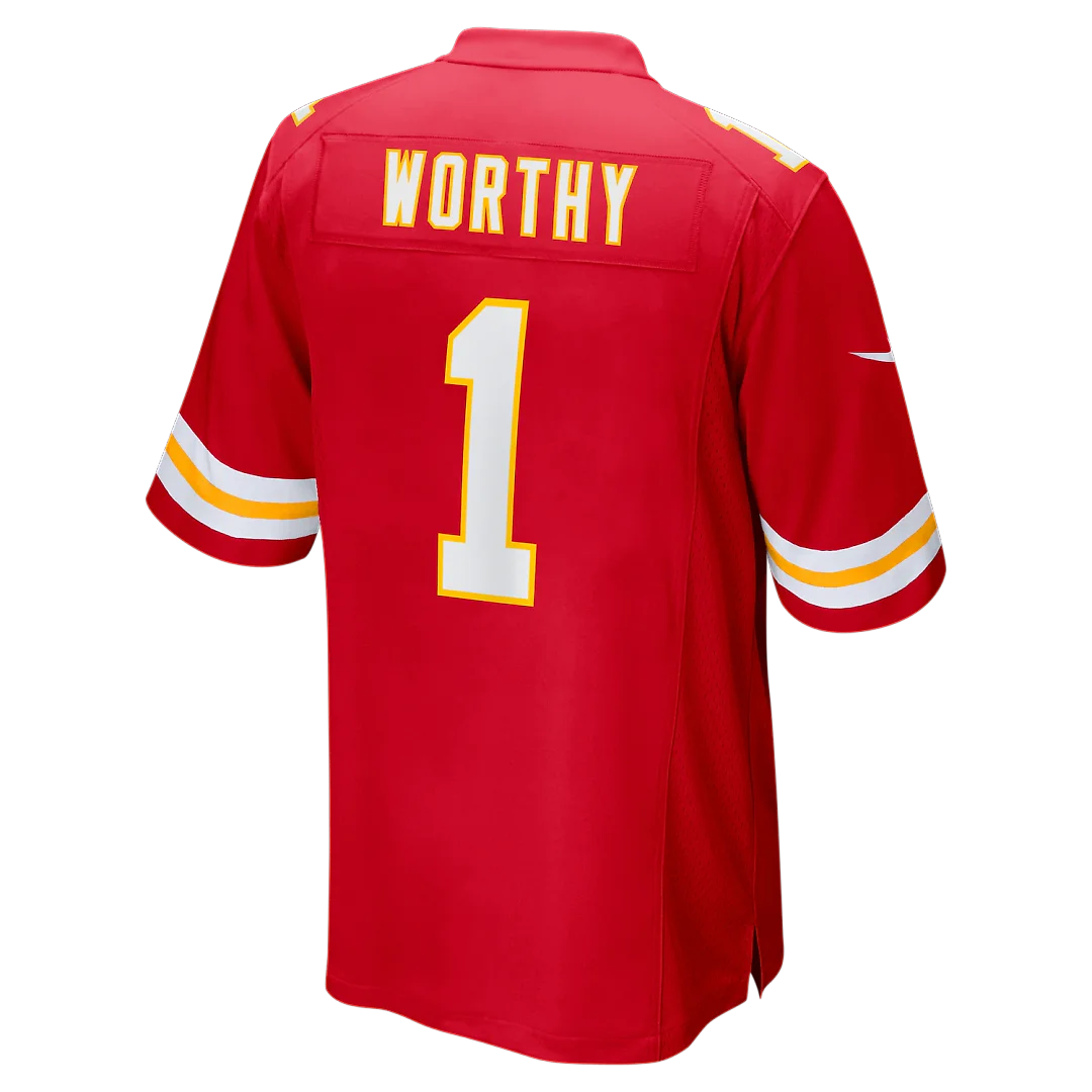 Zennovawear Xavier Worthy Kansas City Chiefs Player Game Jersey - Red