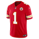 Zennovawear Xavier Worthy Kansas City Chiefs Team Vapor FUSE. Stitched Limited Jersey - Red