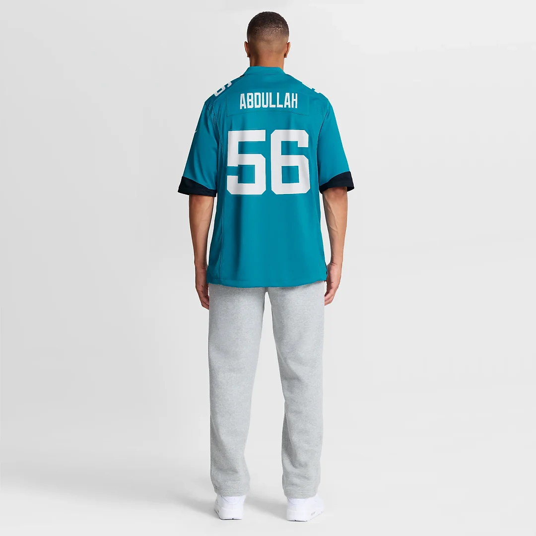 Zennovawear Yasir Abdullah Jacksonville Jaguars Team Game Jersey - Teal