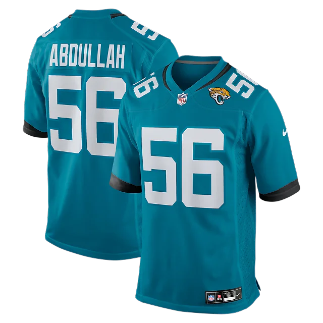 Zennovawear Yasir Abdullah Jacksonville Jaguars Team Game Jersey - Teal