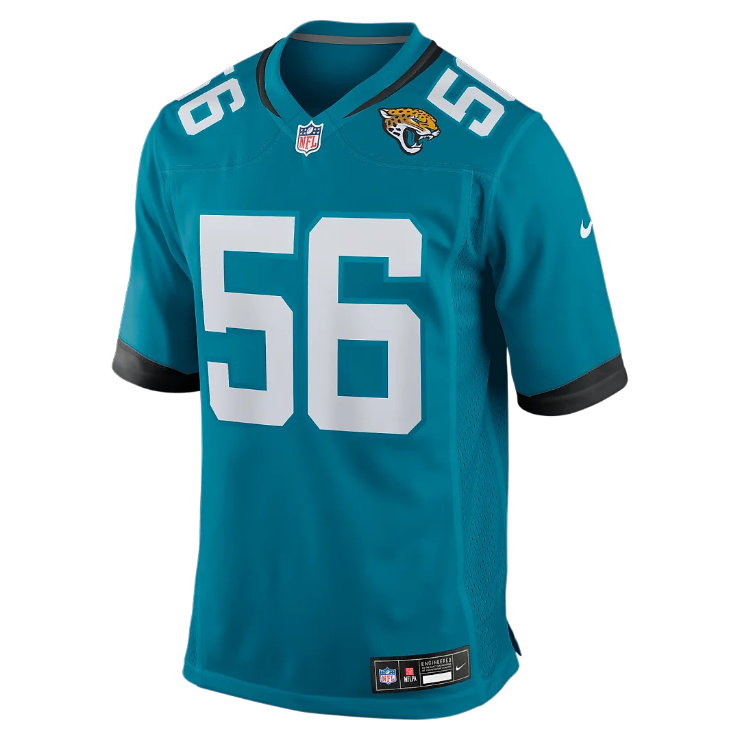 Zennovawear Yasir Abdullah Jacksonville Jaguars Team Game Jersey - Teal