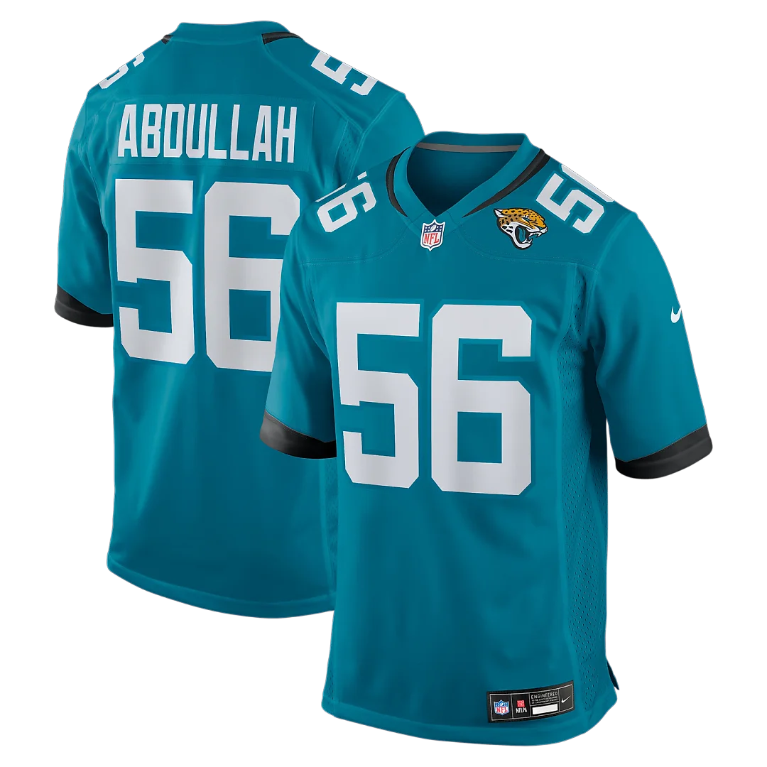 Zennovawear Yasir Abdullah Jacksonville Jaguars Team Game Jersey - Teal