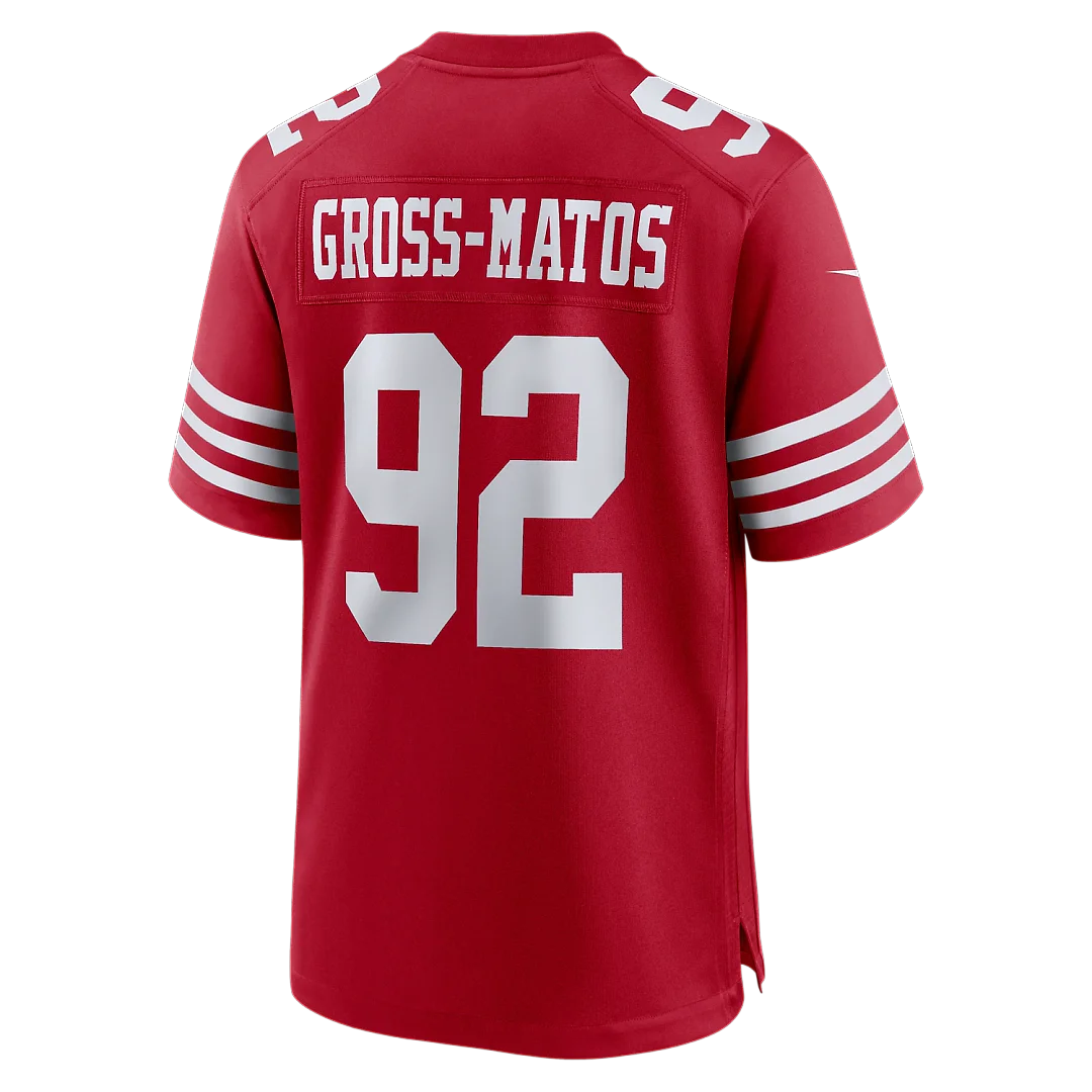 Zennovawear Yetur Gross-Matos San Francisco 49ers Team Game Jersey - Scarlet