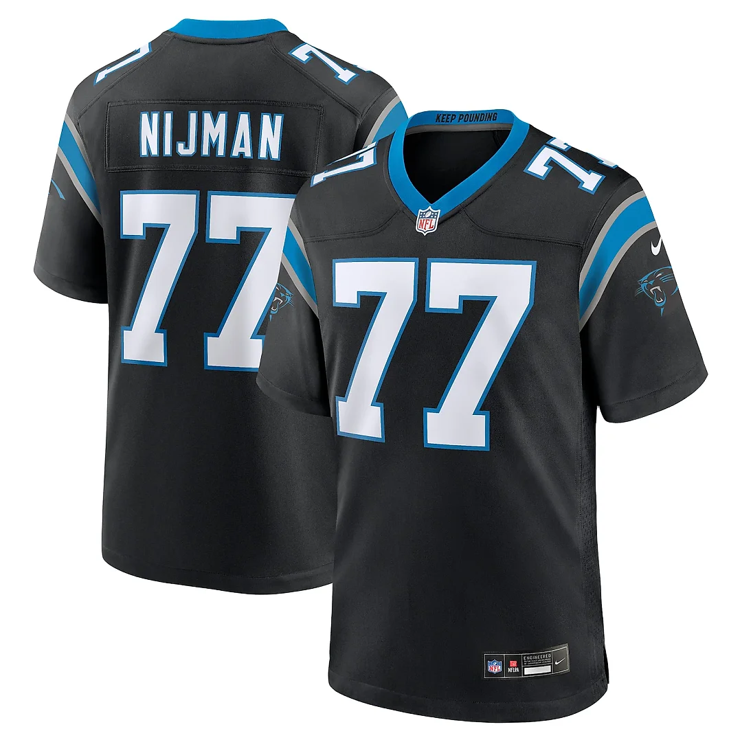 Zennovawear Yosh Nijman Carolina Panthers Game Jersey - Black