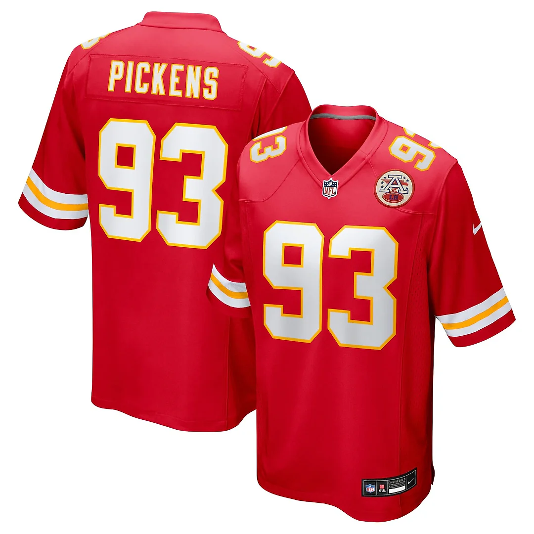 Zennovawear Zacch Pickens Kansas City Chiefs Team Game Jersey - Red