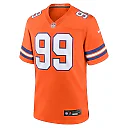 Zennovawear Zach Allen Denver Broncos Alternate Game Jersey - Orange