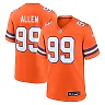 Zennovawear Zach Allen Denver Broncos Alternate Game Jersey - Orange