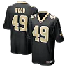 Zennovawear Zach Wood New Orleans Saints Game Jersey - Black