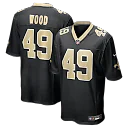 Zennovawear Zach Wood New Orleans Saints Game Jersey - Black