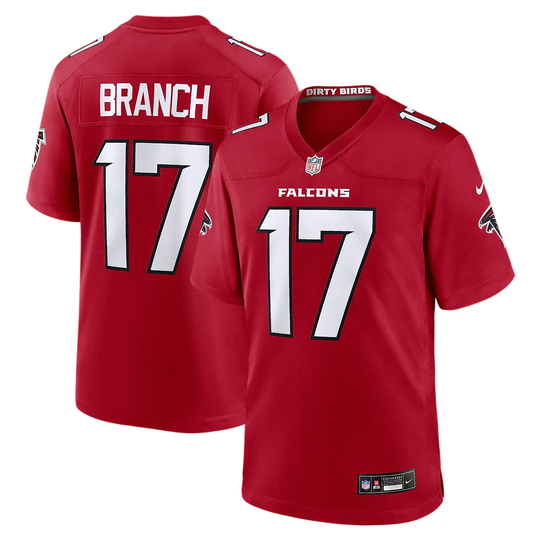 Zennovawear Zachariah Branch Atlanta Falcons Team Game Jersey - Red