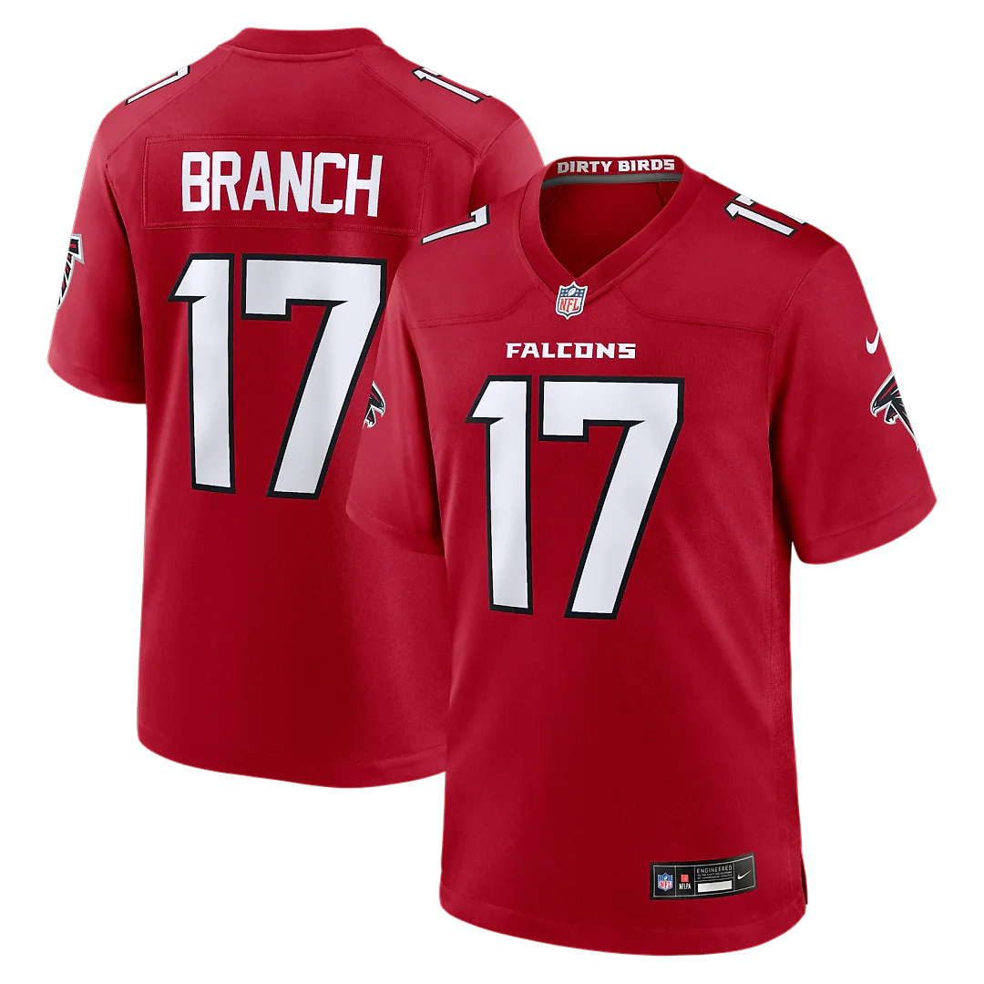 Zennovawear Zachariah Branch Atlanta Falcons Team Game Jersey - Red