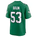 Zennovawear Zack Baun Philadelphia Eagles Alternate Game Jersey - Kelly Green