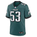 Zennovawear Zack Baun Philadelphia Eagles Team Game Jersey - Midnight Green