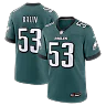 Zennovawear Zack Baun Philadelphia Eagles Team Game Jersey - Midnight Green