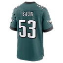 Zennovawear Zack Baun Philadelphia Eagles Team Game Jersey - Midnight Green