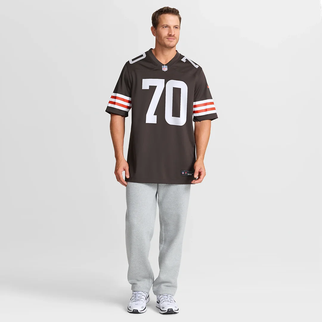 Zennovawear Zak Zinter Cleveland Browns Team Game Jersey - Brown